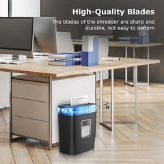 Paper Shredder Micro Cut Commercial Office High Security Credit Card Mail 4.2Gal