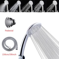 5 In 1 High Pressure Shower Head Hand Held Bathroom 5 Spray Settings with Hose