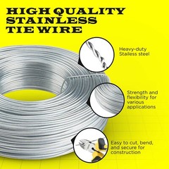 Stainless Steel Tie Wire, 16 Gauge , 3.5lb Rolls 1 – 100 Qty SIMBA STEEL
