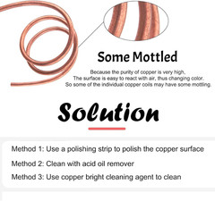 99.9% Copper Tube 5/16″ OD X 1/4″ ID 5 Ft, Tube Wall: 1/32″, Refrigeration