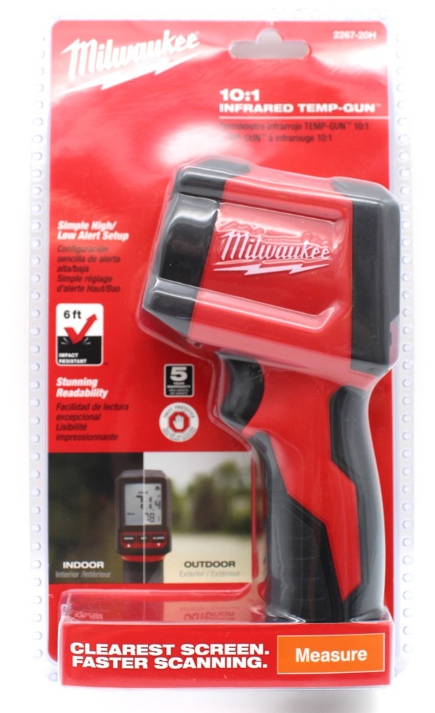 Milwaukee 2267-20H 10:1 Infrared Temp-Gun Temperature Gun Thermometer NEW