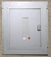 Zinsco Electrical Panel Cover Gray Metal Interior Enclosure Door Door Only