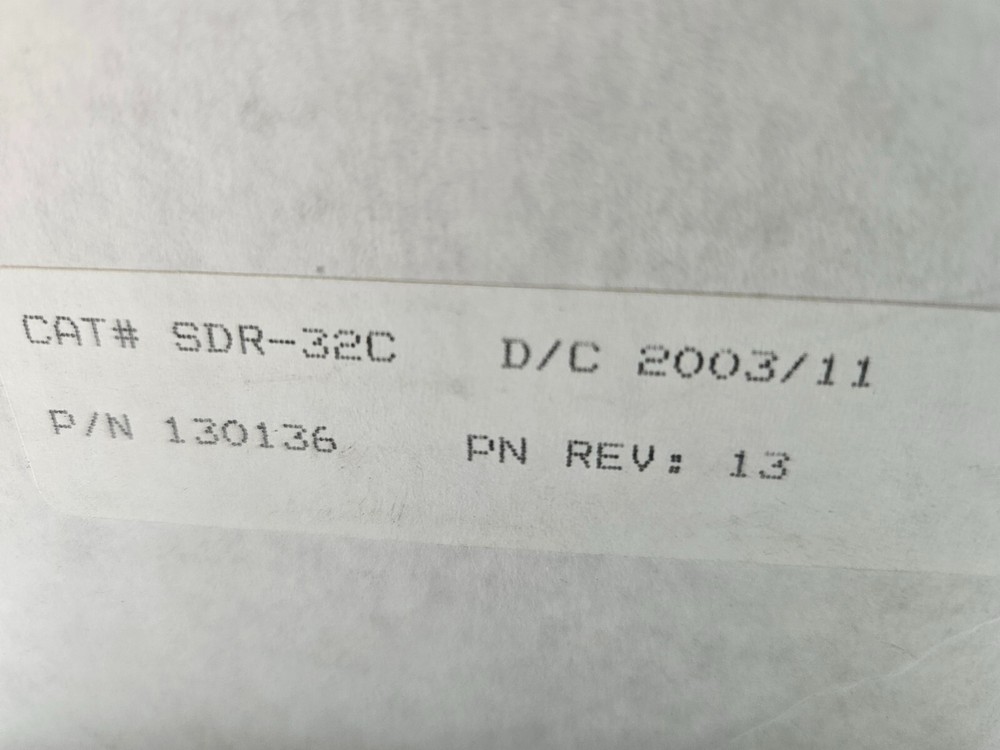 CAT EST SDR-32C – P/N: 130136 – REV: 13