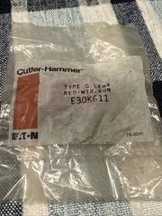 Cutler Hammer E30KG11 E30 Type G Red Motor Run Lens E30K G11