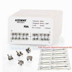 50X Orthodontic Dental Bracket Braces Mini Roth.022 345 Hooks AZDENT USPS