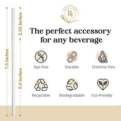 24 Hours Flex Paper Straws – (100pcs Paper Straws) 100% Biodegradable Ecofrie…