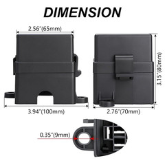 12V 6 Way Fuse Relay Box, 2 Relays and 12 ATC/ATO Blade Fuses Slots, Compatible