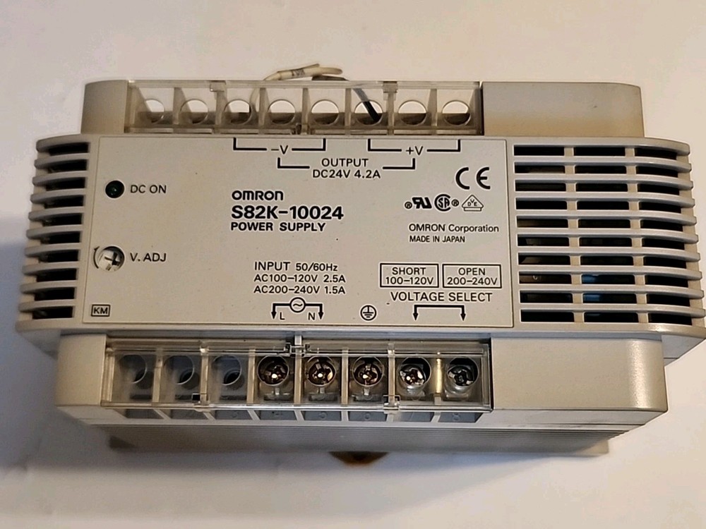 Omron S82K-10024 Power Supply In: 100-240VAC Out: 24VDC 4.2A – Free Shipping
