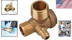 Corrosion-Resistant 3-Port Brass Check Valve – Ideal for Air Compression Systems