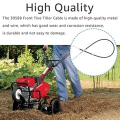 Front Tine Tiller Cable Compatible with Earthquake M5 End M8 Mount Kit 30588