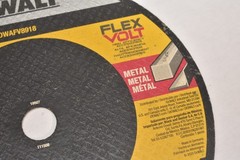 DeWalt DWAFV8918 FLEXVOLT Ceramic Metal Cutoff Wheel Type 1 NA751584