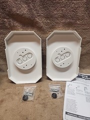 Set of 2: 1/2″ Double Lap Siding Mounting Kit. White. 8141DBL