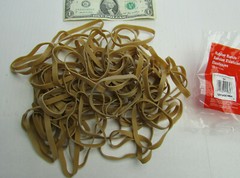 10 POUNDS Large Heavy Duty Rubber Bands 1/4″ x 3-1/2″ x 12.5″ Stretched UNV00464