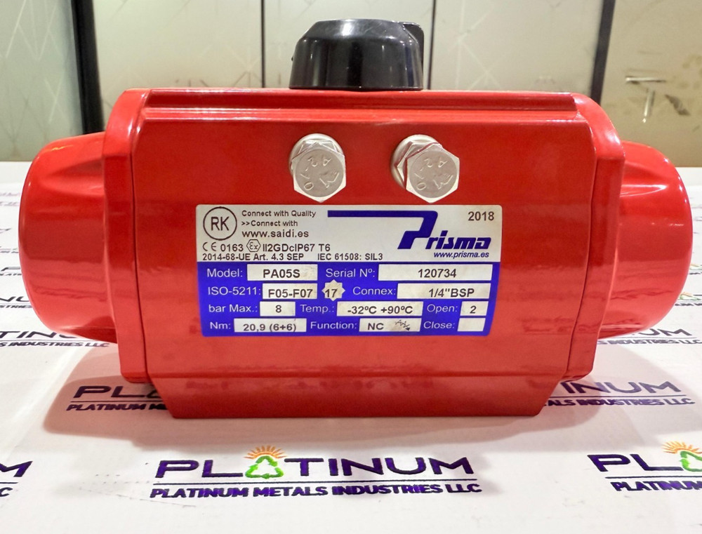 PRISMA / Pneumatic Actuator Valve / PA05S