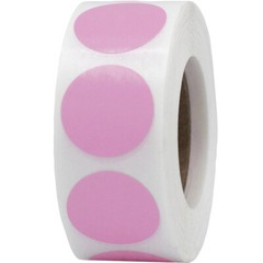 Circle Dot Stickers | 0.75″ Inch Round | 500 Pack | Pick One Color