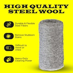 SteelWool Grade 0000 – Finest Grade, Multi-use Furniture, Cleaning, Mice Control