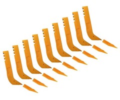 9 Scarifier Shanks & Tips, Fits Many John Deere Motor Graders- T114792, T6Y5230
