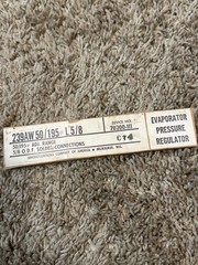 Singer Controls of America Mod 239 239AWHL Evaporation Pressure Regulating Valve