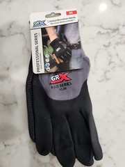 (3 Pairs) Size M GRX Professional Series 453 Breathable Nitrile Work Gloves 