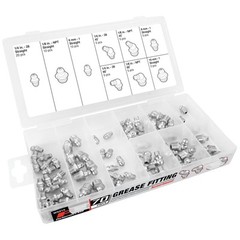 70-Piece SAE/MET Grease Fitting Assortment in Durable Steel – Versatile Solution