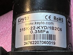 KEYTO 315K-22-KYD/1B2C6 0.3 MPa FLUID technology Injection Valve With Stage