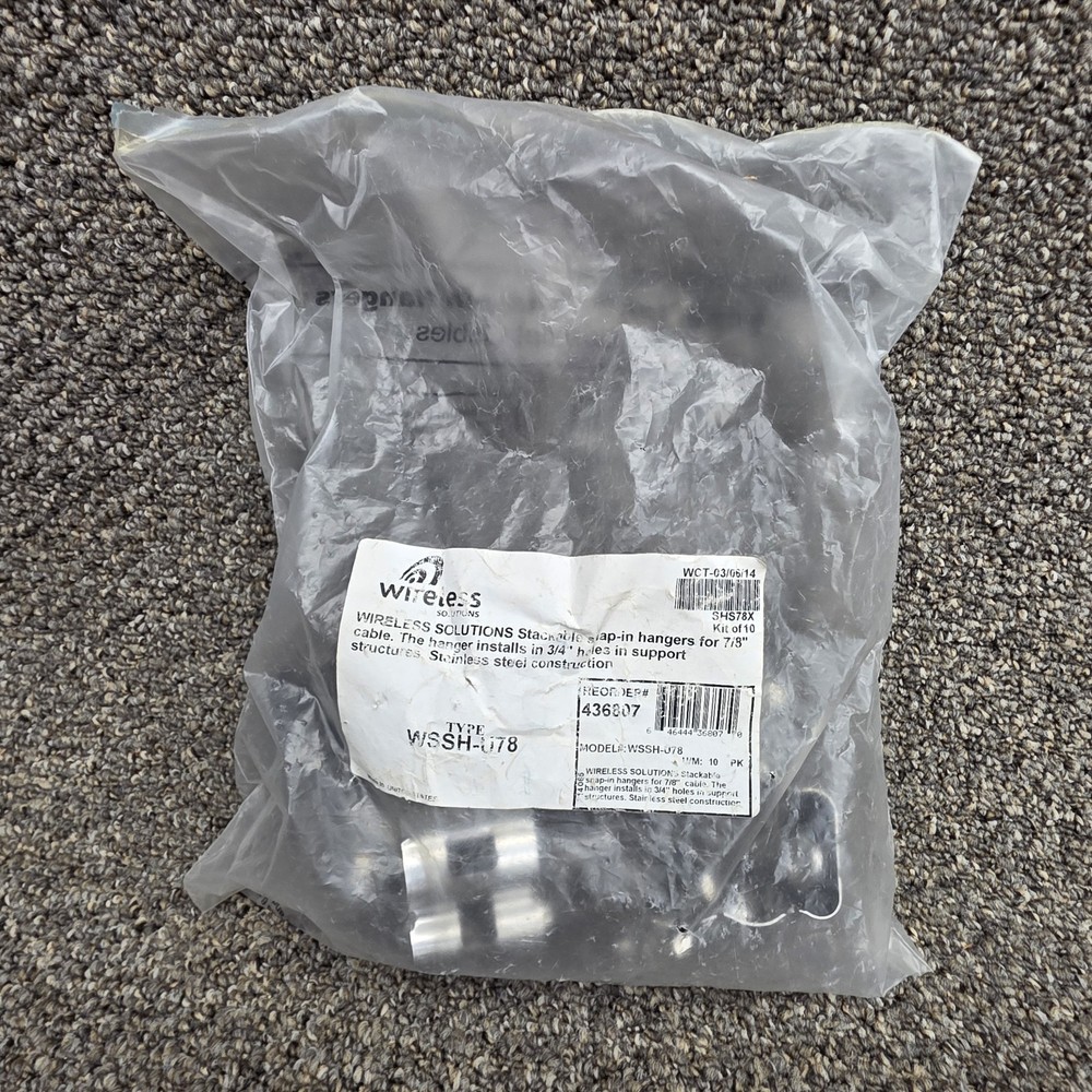 WSSH-U78 wireless solutions slap in hangers for 7/8″ cable ( 10 Pack )