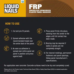3.5 Gal. Fiberglass Reinforced Panel (FRP) Low VOC Adhesive