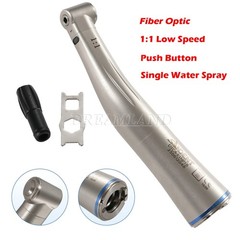 Dental 1:1 LED Light Fiber Optic Contra Angle Handpiece Fit E-type Motor DT USA