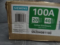 Siemens SN Series 100 Amp 20-Space 40-Circuit Indoor Main Breaker Load Center