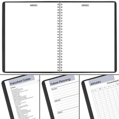 AT-A-GLANCE 2027 Planner, Monthly, 7″ x 8.75″, Unruled x Black