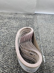 (QTY 50) 3M 45586 Sanding Belt 1/2 in x 18 in Aluminum Oxide 120 Grit Grade 20+