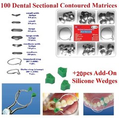 Dental Sectional Contoured Matrices Matrix Ring No.1.398 lm +Add-On Wedges+Plier