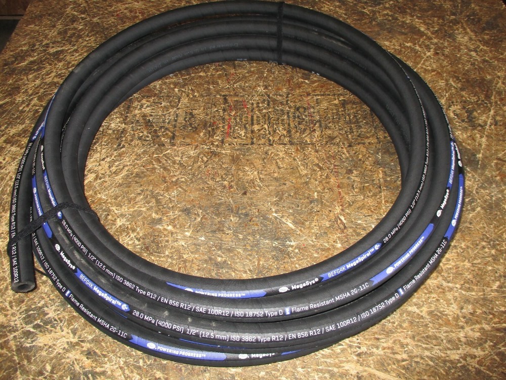 GATES HYDRAULIC HOSE 8EFG4K 1/2″ 50′ FEET FOUR WIRE HOSE SAE 100R12 4000 PSI