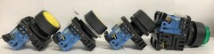 4 – Fuji Electric AR22FOL Push Button LOT GREEN YELLOW BLACK #12670