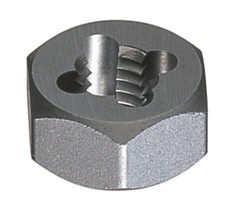 16.0mm – 2.00mm Pitch Carbon Steel Hexagon Rethreading Die – 2 pieces