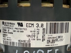 GENTEQ ECM 3.0 HD44SE122 Blower Motor 5SME39HXL3020 1/2HP 120-240V 0-1300RPM CCW