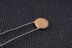 Matsushita Ceramic Disc Capacitor 0.047uF 47nF 25V 9.7mm Dia Tan Vintage NOS