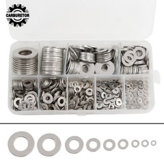 600 Pack Value Kit 304 Stainless Steel Flat Washer Washers Assortment Set