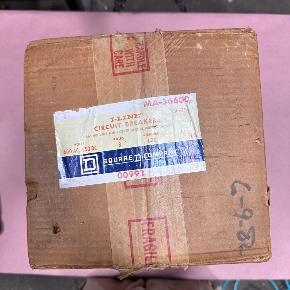 NEW SQUARE D MA36600 TYPE MA 600 AMP 600 V I-LINE FREE SHIPPING