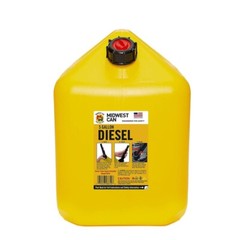 MIDWEST CAN 8610 5 GAL DIESEL CAN QUICK FLOW PORTABLE FUEL CONTAINER PACK OF 2