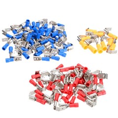 100/50pcs Piggy Back Insulated Spade Terminals 22-10AWG Wire Crimp Connectors