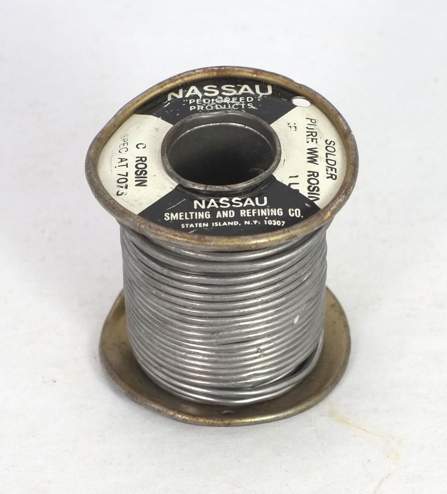 Spool Vintage Western Electric Nassau Rosin Core Solder