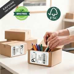 4×6 Thermal Labels 500/Stack, HUOJI Shipping 1 Stack | 500 Labels, White
