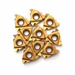 20Pcs 16IR AG60 CNC Carbide Insert Lathe Turning Tool Holder Threading Inserts