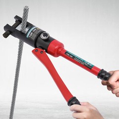 12 Ton Hydraulic Wire Crimper Crimping Tool Battery Cable Lug Terminal W/20 Dies