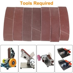 35x 1.18×13″ Sanding Belts 80-1000Grit Air File Belt Sander Sandpaper for Metal