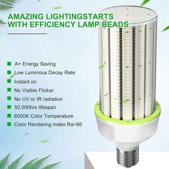 LED Corn Light Bulb 800W Equivalent 30000LM 200W Garage Warehouse Lights Fixture