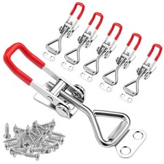 Toggle Latch Clamp 6 Pack 4001 330Lbs with 24pcs Screws for Smoker Lid Jig
