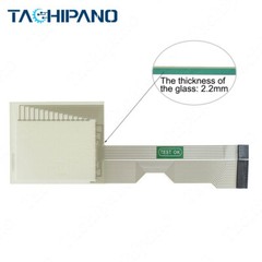 Touch Panel for 2711-B6C8 2711-B6C8L1 Screen Glass with Membrane Keypad