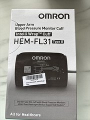 Omron HEM-FL31 Type B Upper Arm Blood Pressure Cuff 22-42cm NEW CUFF ONLY